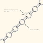 Chaine de cheville en cristal - Trace Obscure