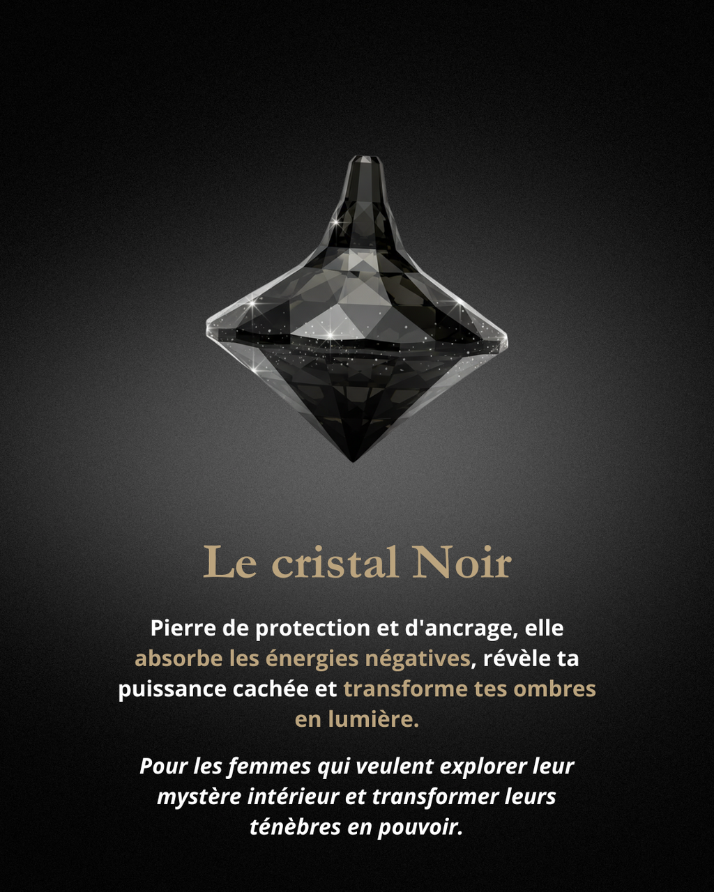 Chaine de ventre en cristal - Ombre Mystique
