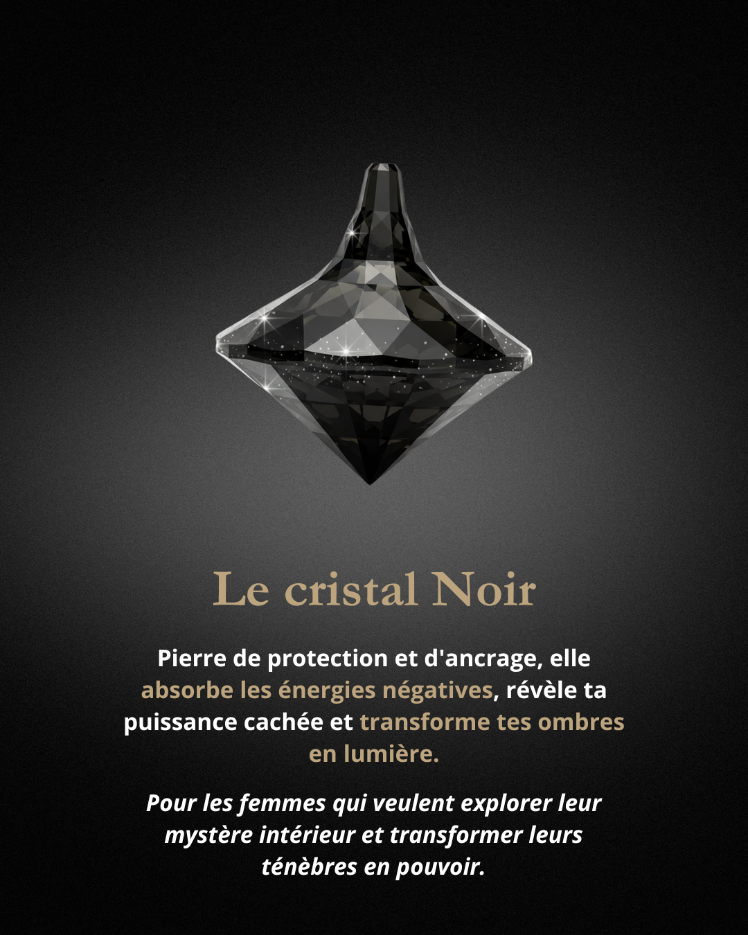 Chaine de ventre en cristal - Ombre Mystique