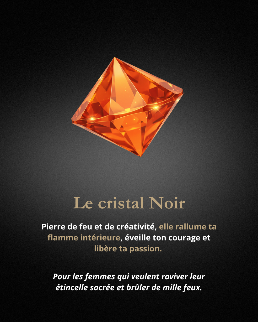 Chaine de ventre en cristal - Flamme Mystique