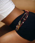 Chaîne de ventre en cristal - Rosée d'Or