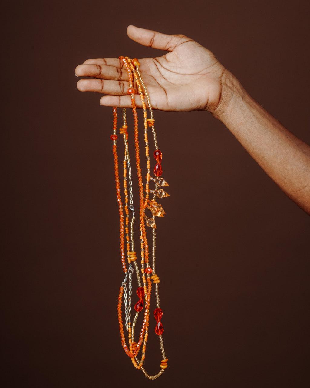 Chaine de ventre en pierre - Lueur de Vie