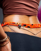 Chaine de ventre en cristal - Flamme Mystique