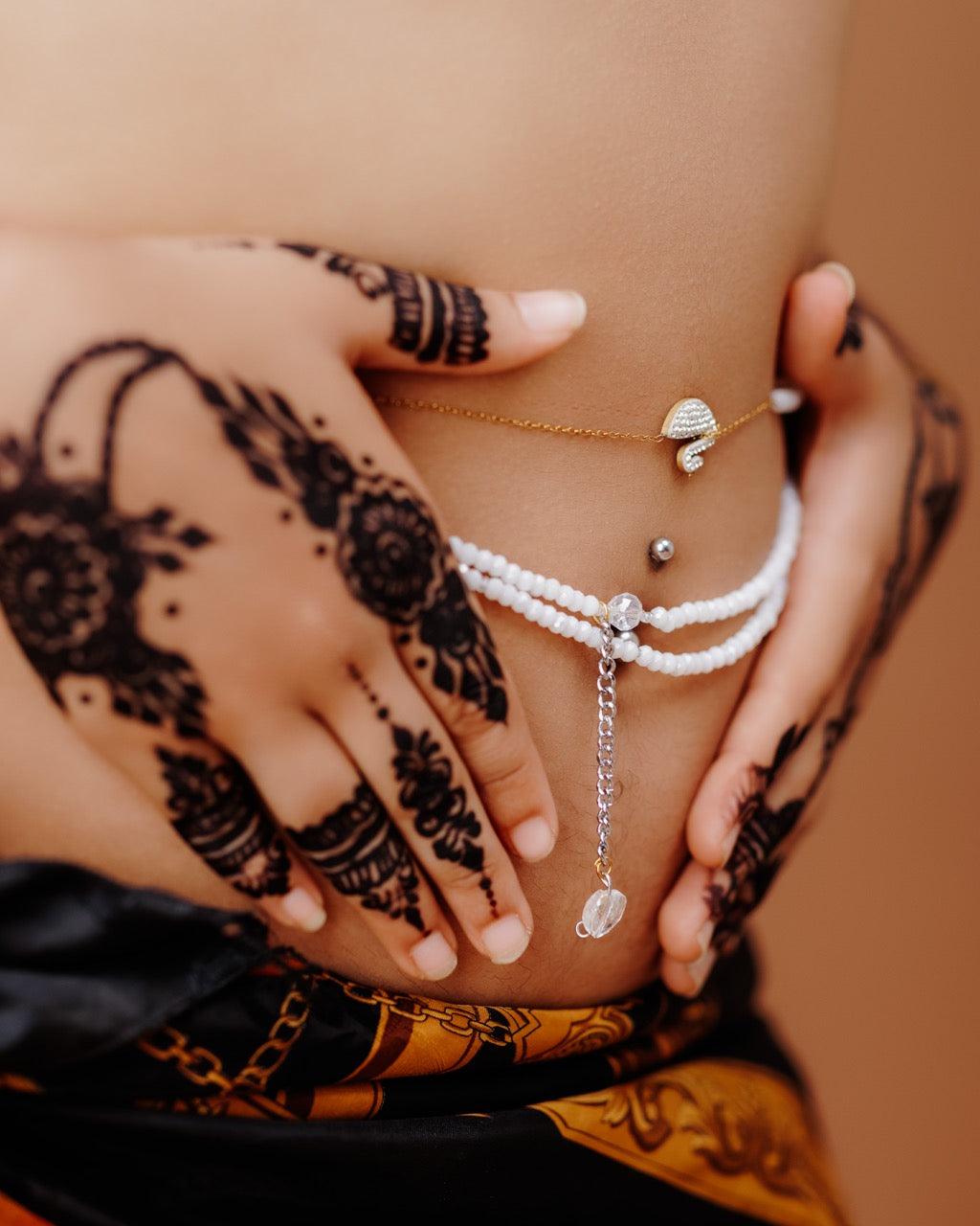 Chaine de ventre en pierre - Lune Éternelle