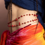 Chaine de ventre en pierre - Cœur de Corail